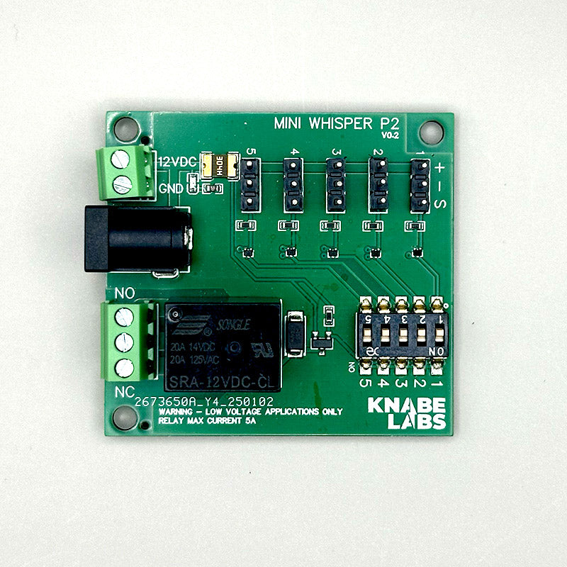 Mini Whisper P2 5x RFID Relay Control board